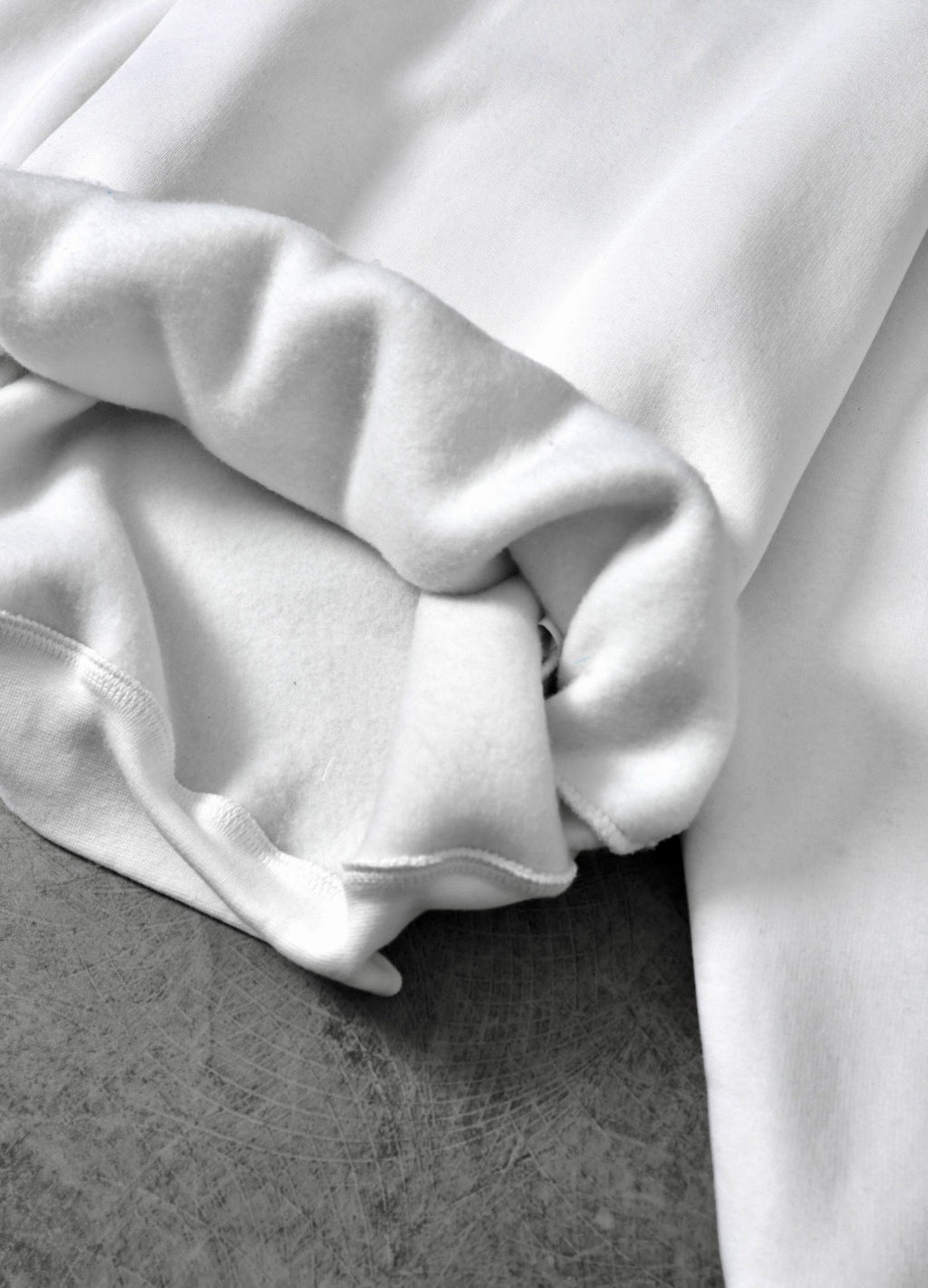 Erkek Beyaz Basic Kapüşonlu Oversize Sweatshirt