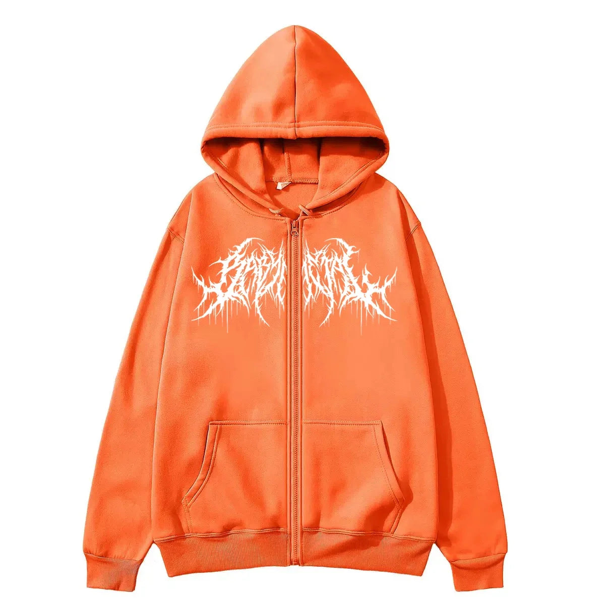ZERRA Y2K Graphic Zip-Up Hoodie