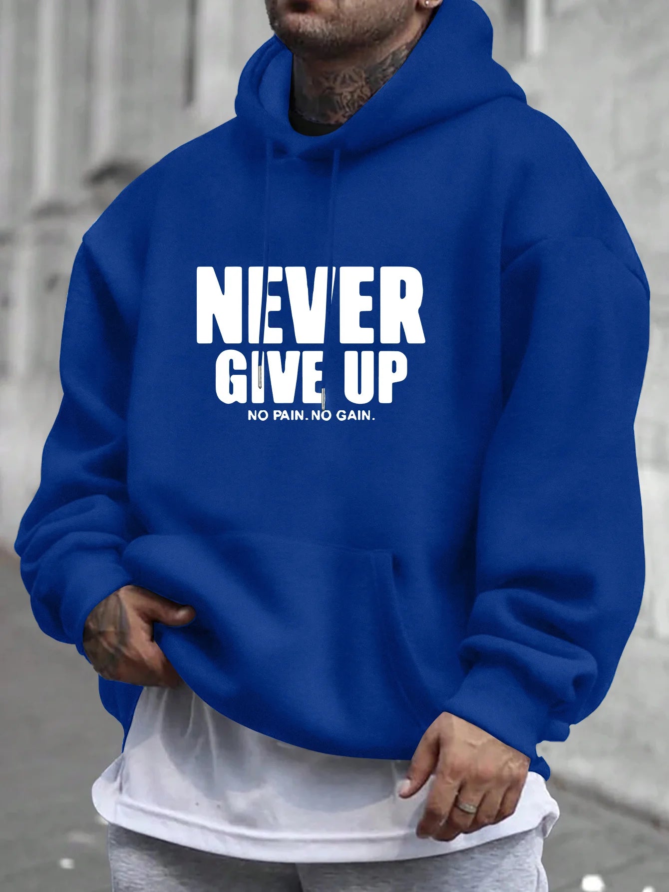 ZERRA "Never Give Up" Fleece Hoodie