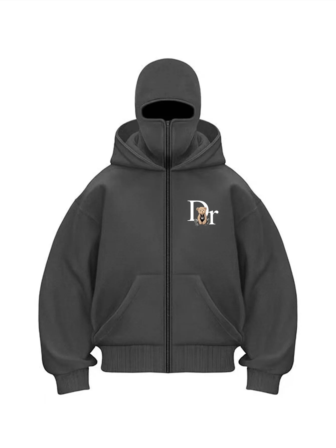 ZERRA Face Mask Zip Hoodie