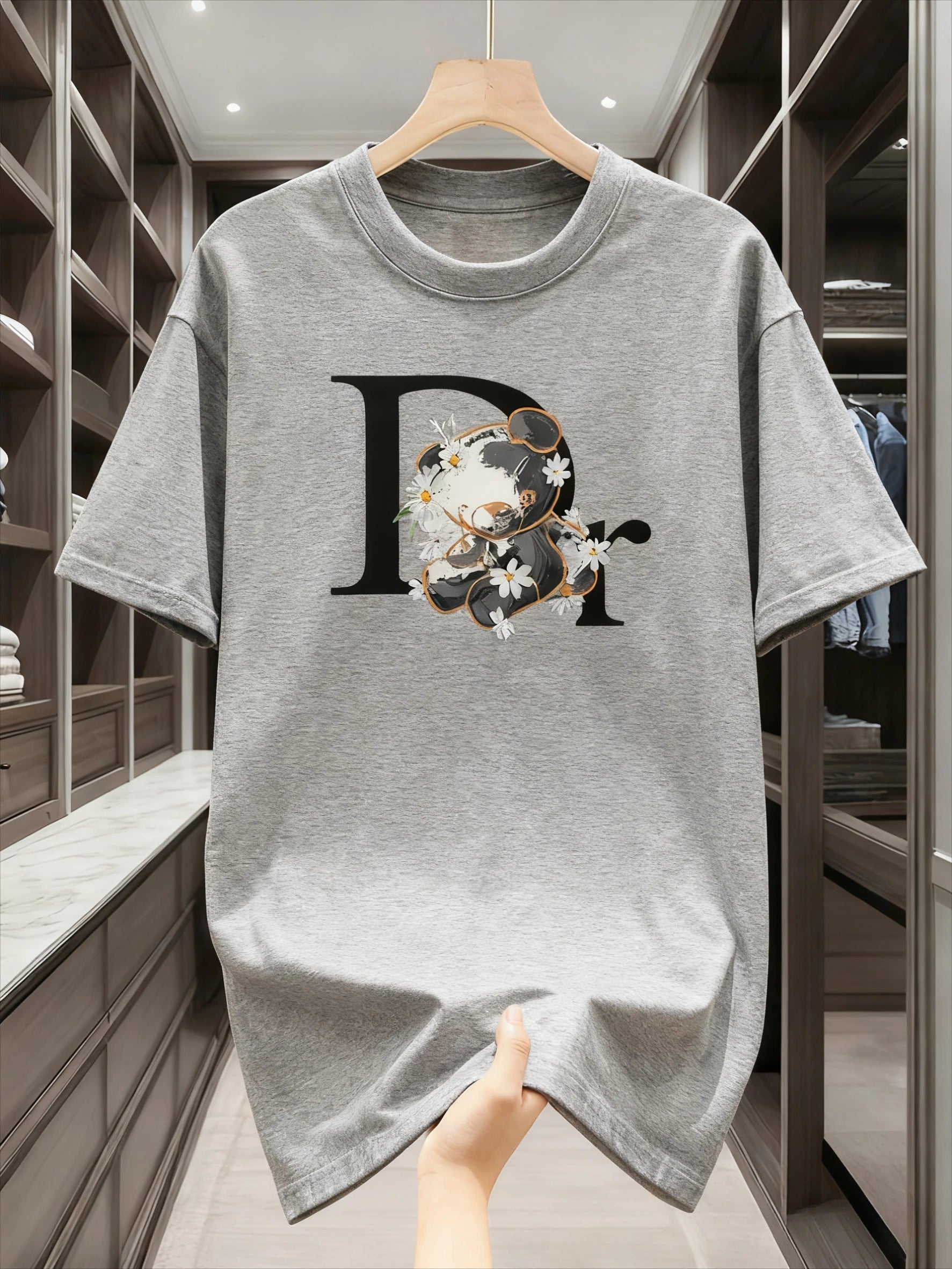 Zerra Floral Letter Tee