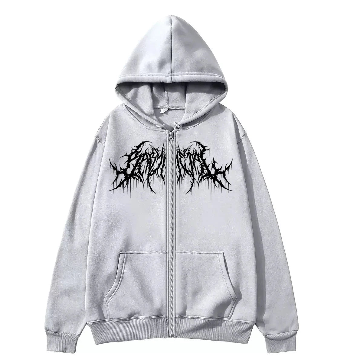 ZERRA Y2K Graphic Zip-Up Hoodie