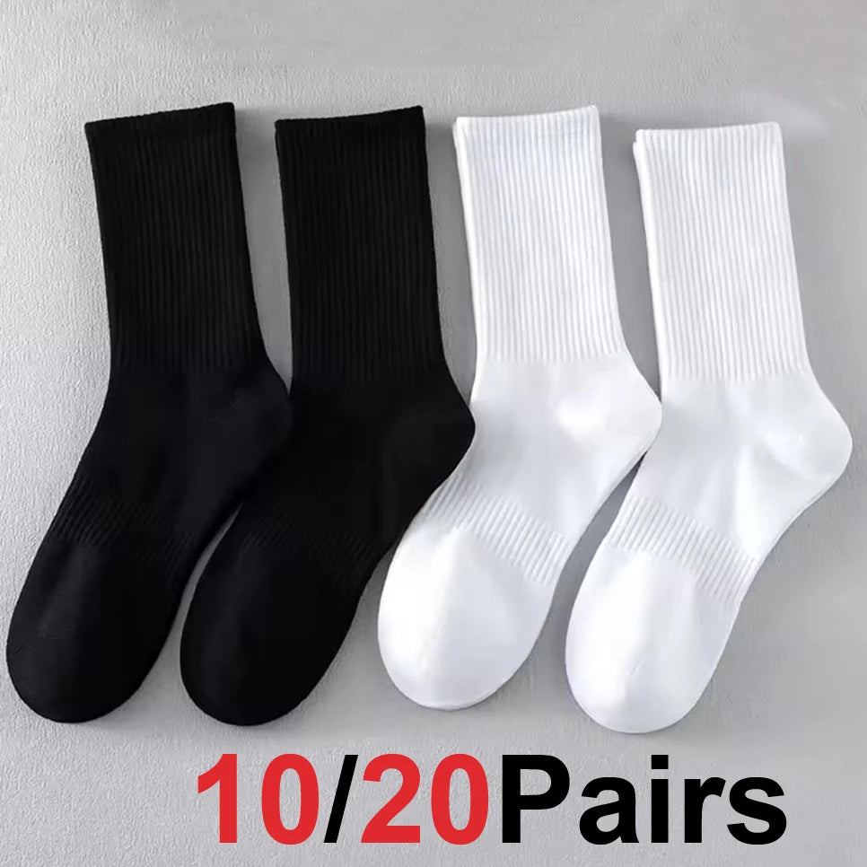 Men's Cotton Long Socks (Set of 20)