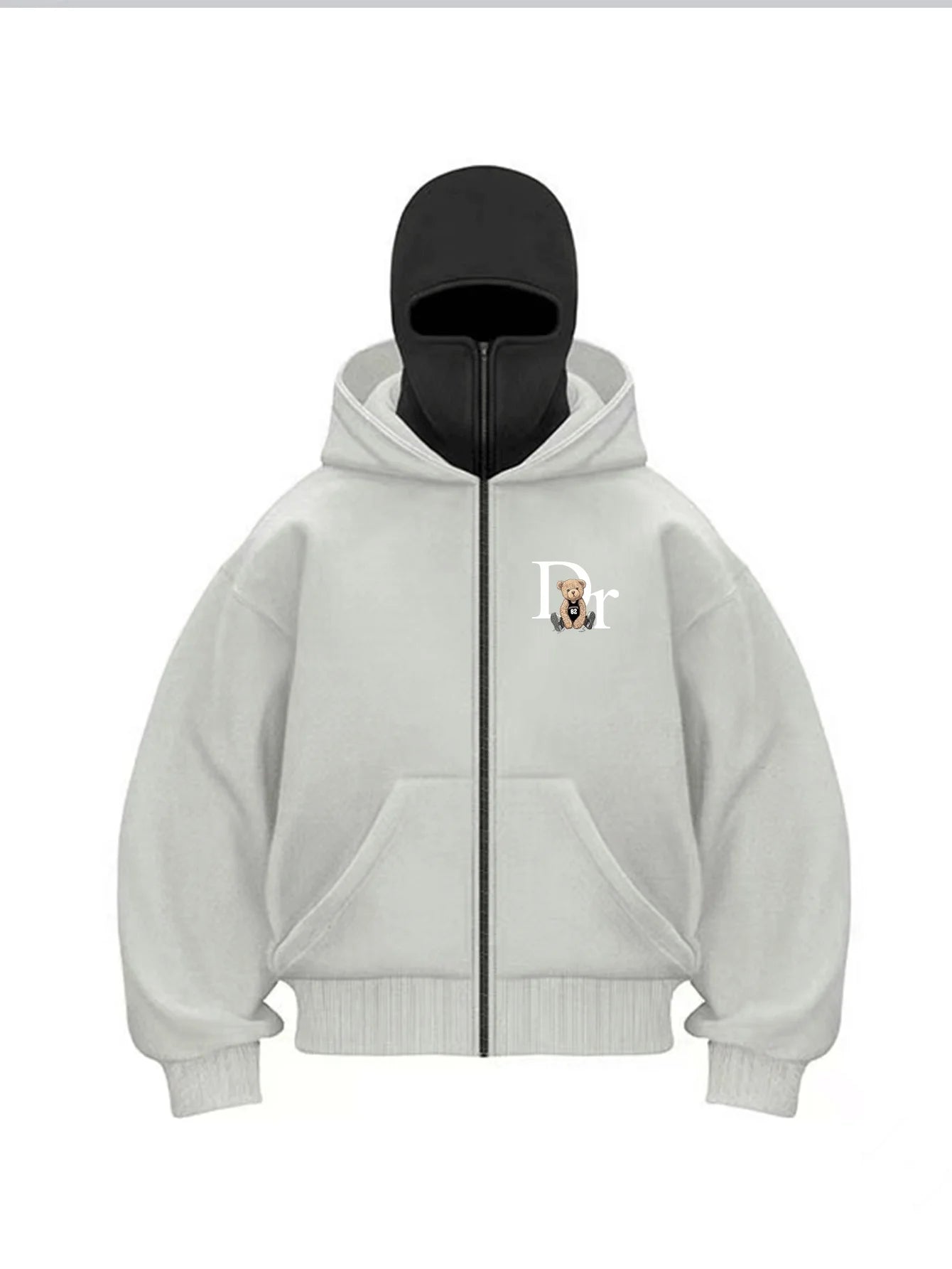 ZERRA Face Mask Zip Hoodie