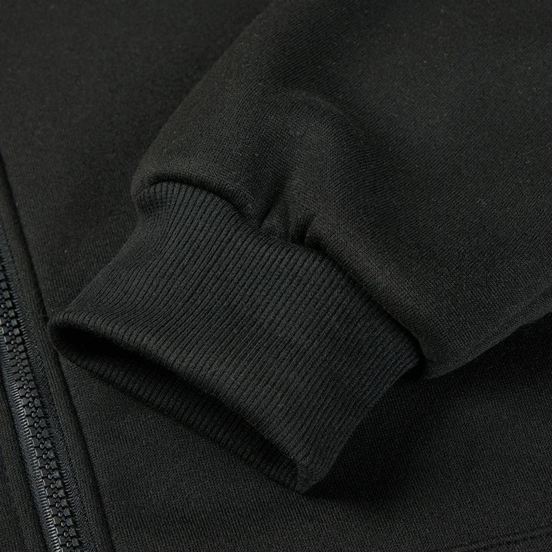ZERRA Casual Zip-Up Hoodie