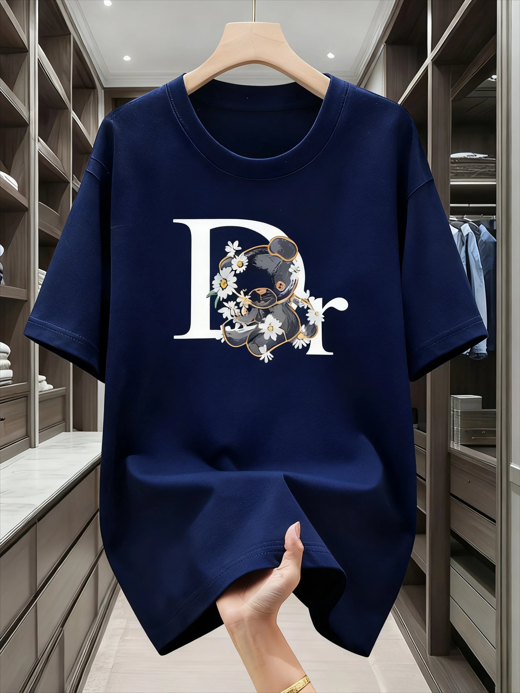 Zerra Floral Letter Tee