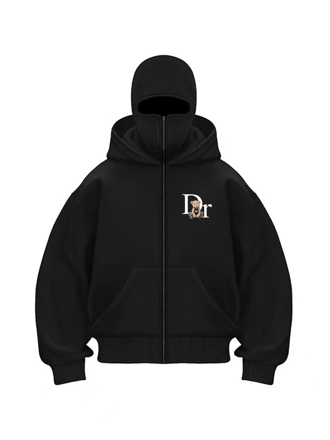 ZERRA Face Mask Zip Hoodie