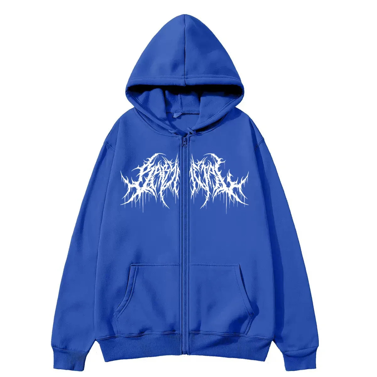 ZERRA Y2K Graphic Zip-Up Hoodie