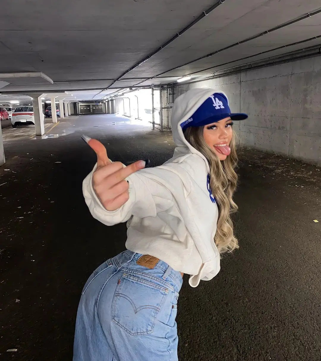 ZERRA Y2K Letter Embroidery Zip-Up Hoodie