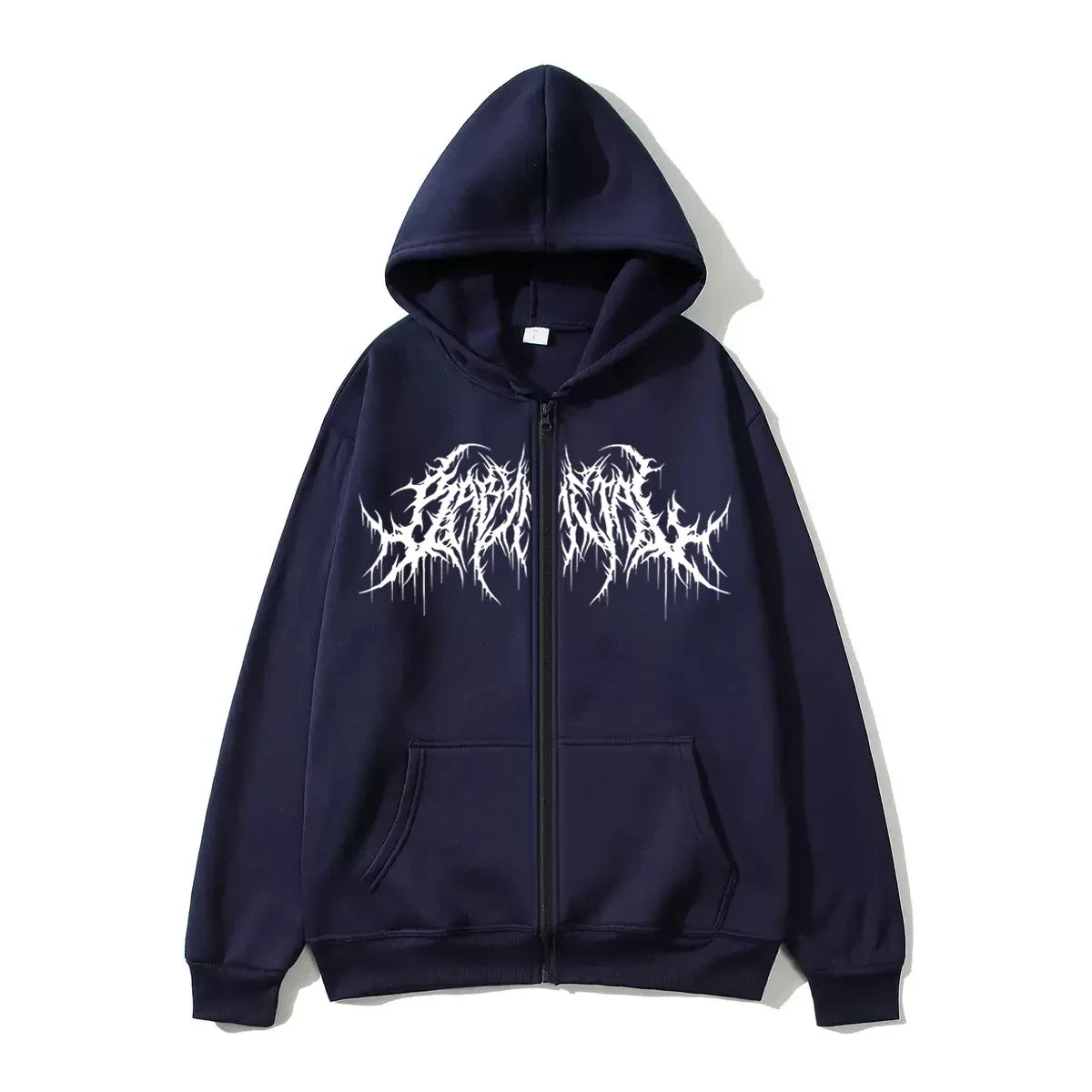 ZERRA Y2K Graphic Zip-Up Hoodie