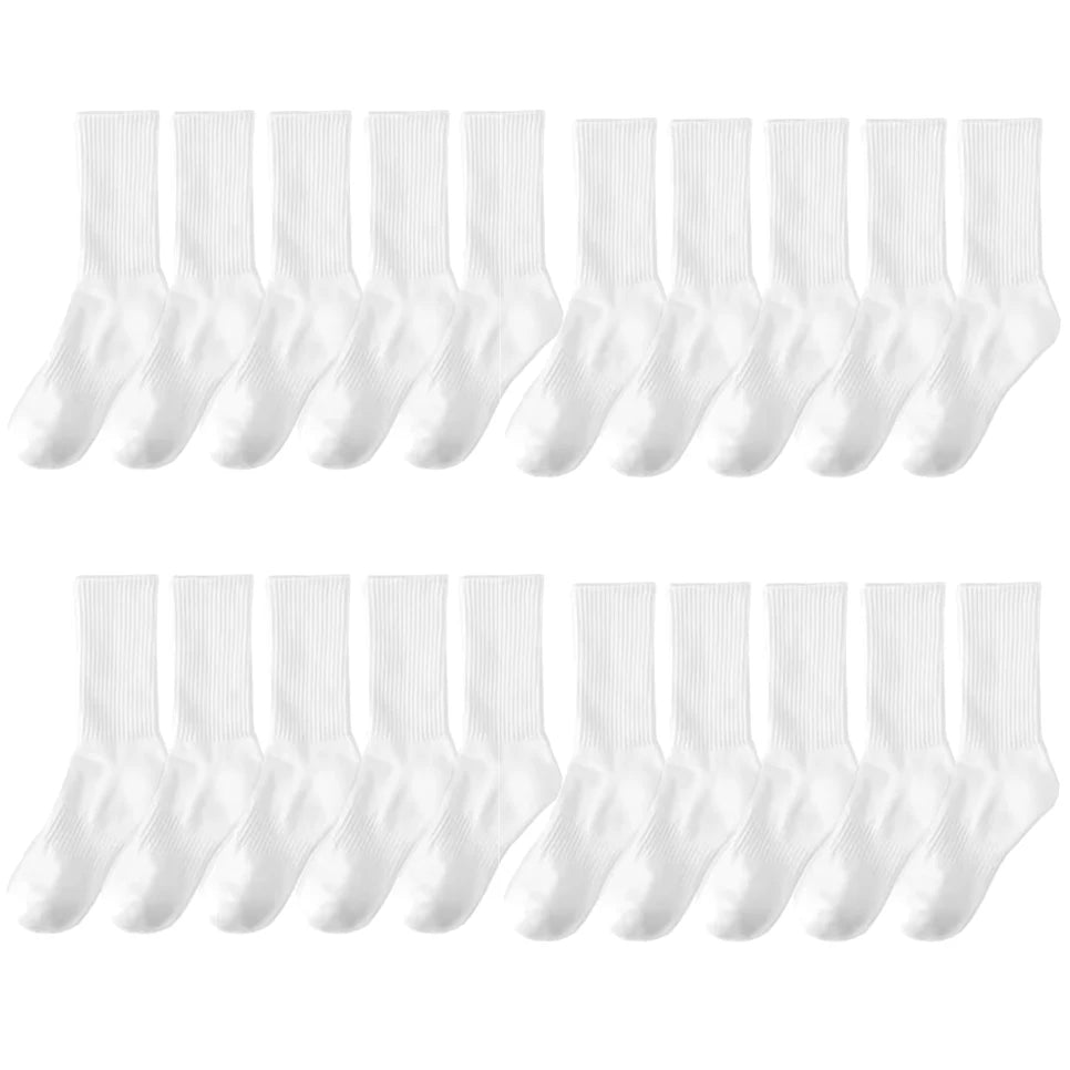 Men's Cotton Long Socks (Set of 20)