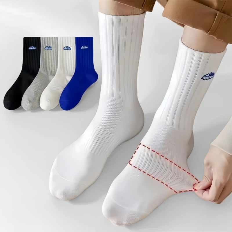 Men's Retro Mid-Length Socks (4-Pack)