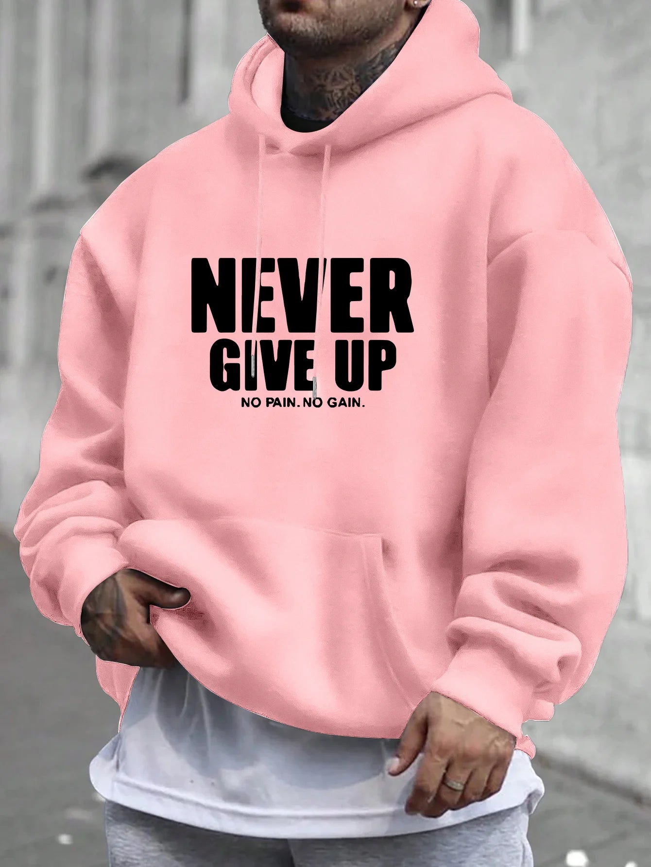 ZERRA "Never Give Up" Fleece Hoodie