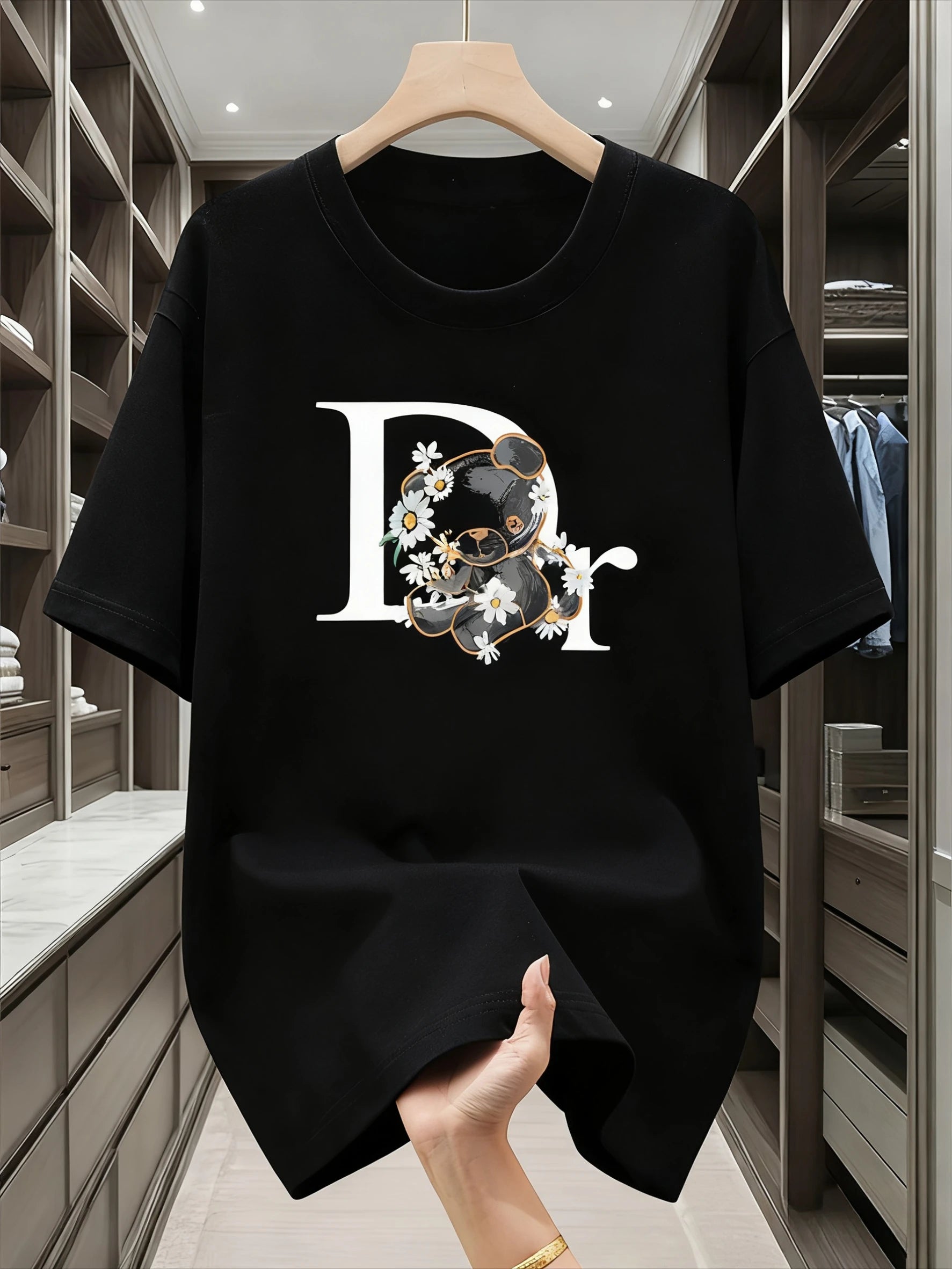 Zerra Floral Letter Tee