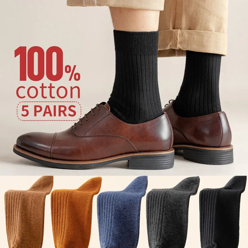 Men's Cotton Striped Socks (5-Pack)