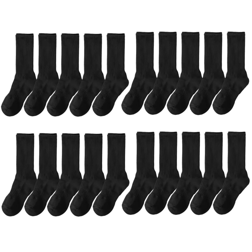 Men's Cotton Long Socks (Set of 20)