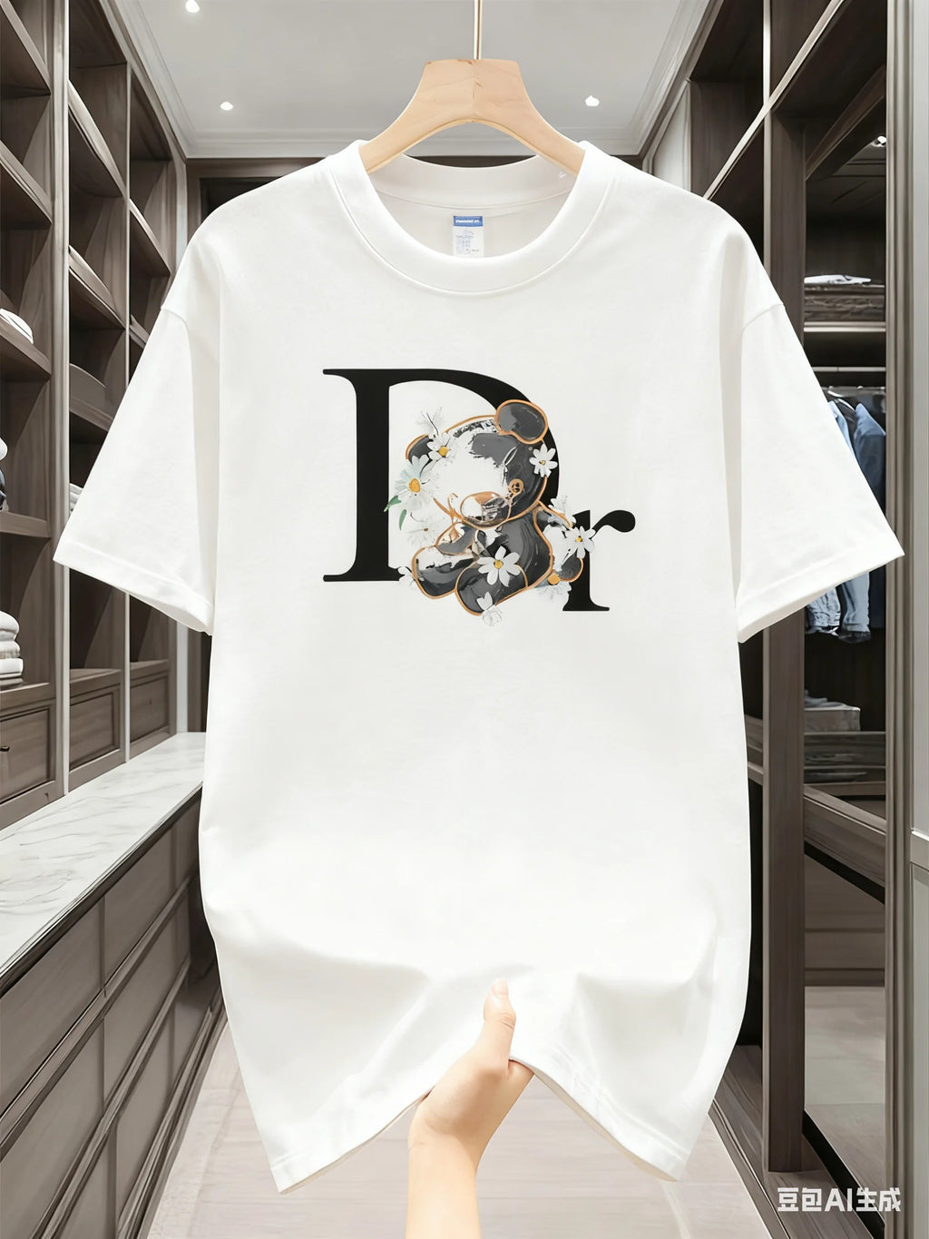 Zerra Floral Letter Tee