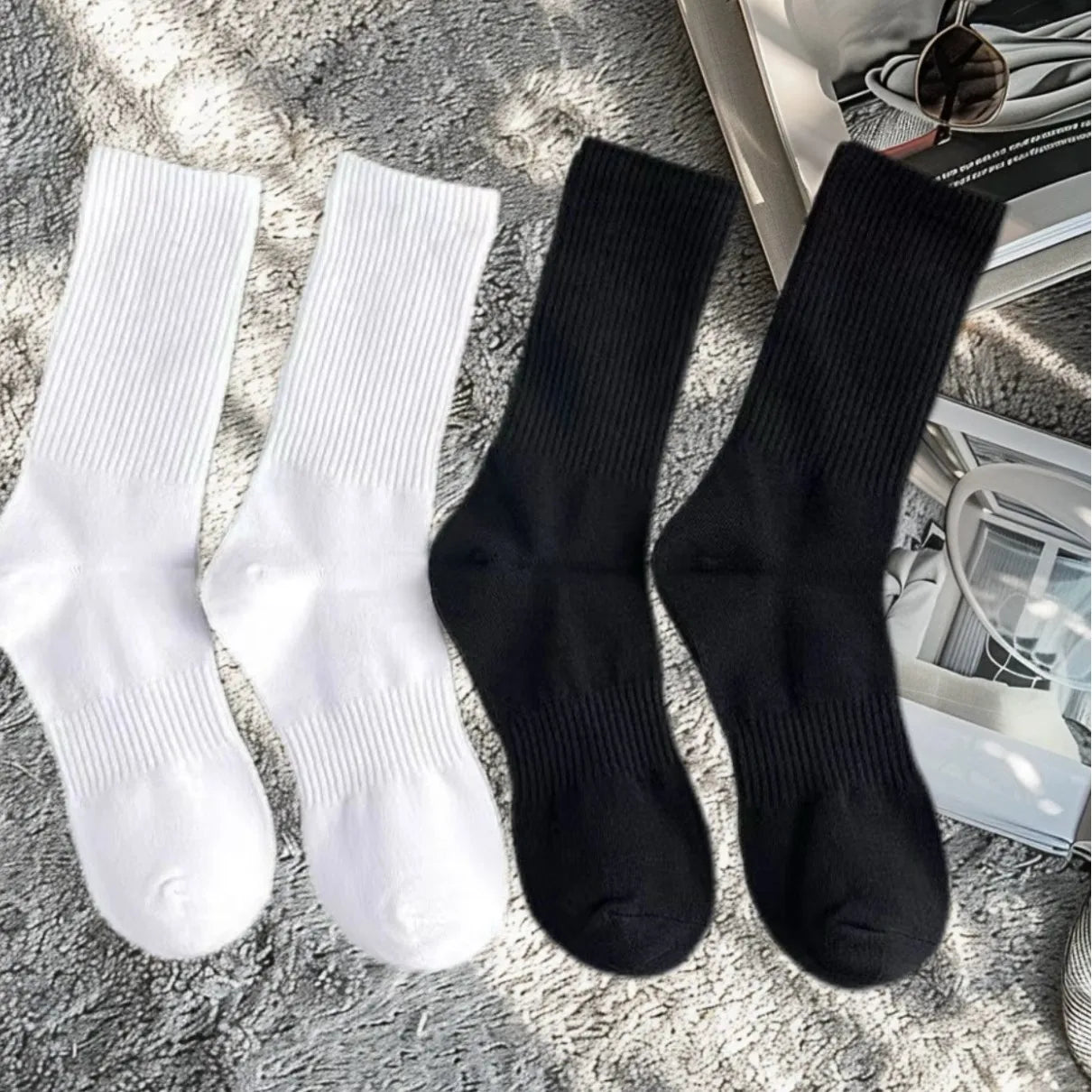 Men's Cotton Long Socks (Set of 20)